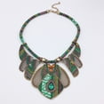 thumbnail image 3 of Yesbay Vintage Women Rhinestone Pendant Bib Necklace Statement Tribal Jewelry Gift,Green, 3 of 6