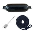 thumbnail image 3 of Boat Fenders Mooring Buoy 4x16inch Waterproof Protection Marine Docking Inflatable Marine for Sailboats, Row Boats, Pontoon Boat Rope, 3 of 8