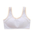 thumbnail image 1 of MIASHUI Girls Sports Bra Seamless Elastic Cotton Bras Wide Straps Bra,Grey,80, 1 of 6