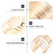 thumbnail image 3 of Pulsera de brazalete de metal de 4pcs Metal Pulsera abierta Amplia Pulseras Ajustable Muñeca Wrap Wrap, 3 of 6