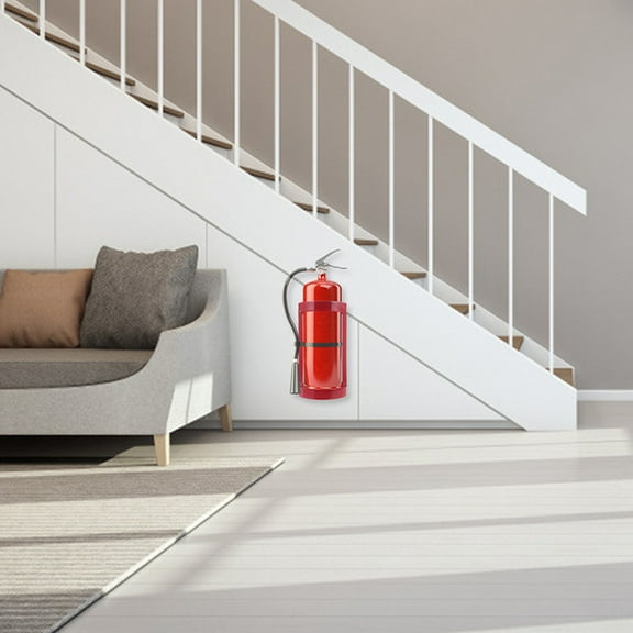 RENACLIPY Renaclipy Durable Fire Extinguisher Wall Bracket Red for Home Office