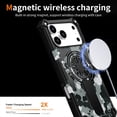 thumbnail image 2 of Camo Case Compatible with iPhone 16, Magnetic Wireless Charging Phone Case with Spinner Gyroscope Kickstand, Military Grade Drop Protection Shockproof Protective Rugged Cover, G, 2 of 7