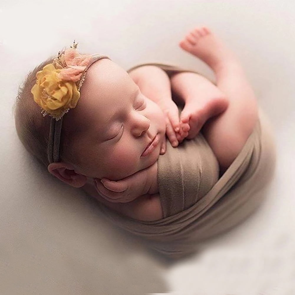 Cotton Linen Natural Fabric Baby Textured Backdrop Newborn Wrap Photo Prop 