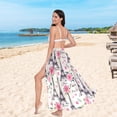 thumbnail image 5 of Women Sarong Wraps Paris Tower Flowers Swimsuit Beach Pareo Bikini Coverups Skirt M, 5 of 7