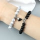 thumbnail image 3 of Conjunto de pulsera de Yin Yang para hombre y mujer, brazalete de amor con imán en forma de corazón de piedra Natural de 8mm, joyería de moda para regalo, 3 of 4