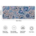 thumbnail image 3 of Blue Paisley and Floral Pattern Bathroom Rugs Mat,Non Slip Microfiber Bathroom Rug,Rubber Backing,Soft Bathroom Mats for Bathroom Floor,Tub and Shower,60x24in(150x60cm), 3 of 5