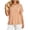 ZA-Orange-plus size tops for women, variant on Striped Plus Size Tops for Women Crewneck Short Sleeve Top with Button Loose Summer Casual Blouses for Going Out
