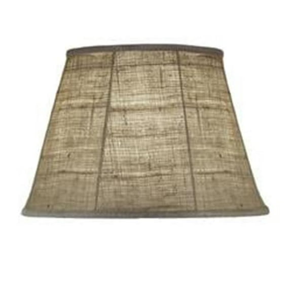 Natural Burlap Softback Empire Shade with Brass Top Ring, 10 x 16 x 11 in.