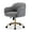 Gray, variant on JURANYAZHU Velvet Office Chair, Ergonomic Desk Chair with Adjustable Height, 360° Swivel, Padded Armrests for Home Office, Green
