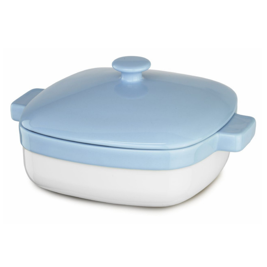 KitchenAid KBLR42CRAZ Azure Blue Ceramic 4.2Quart Casserole Dish with Lid