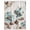 Khaki Turquiose, variant on Blue Green Floral Waterproof Fabric Shower Curtain,Spring Summer Mallow Flowers Retro Waterproof Fabric Shower Curtain for Bathroom Curtains Bathtubs Shower Curtains with 12 Hooks Standard 72x72
