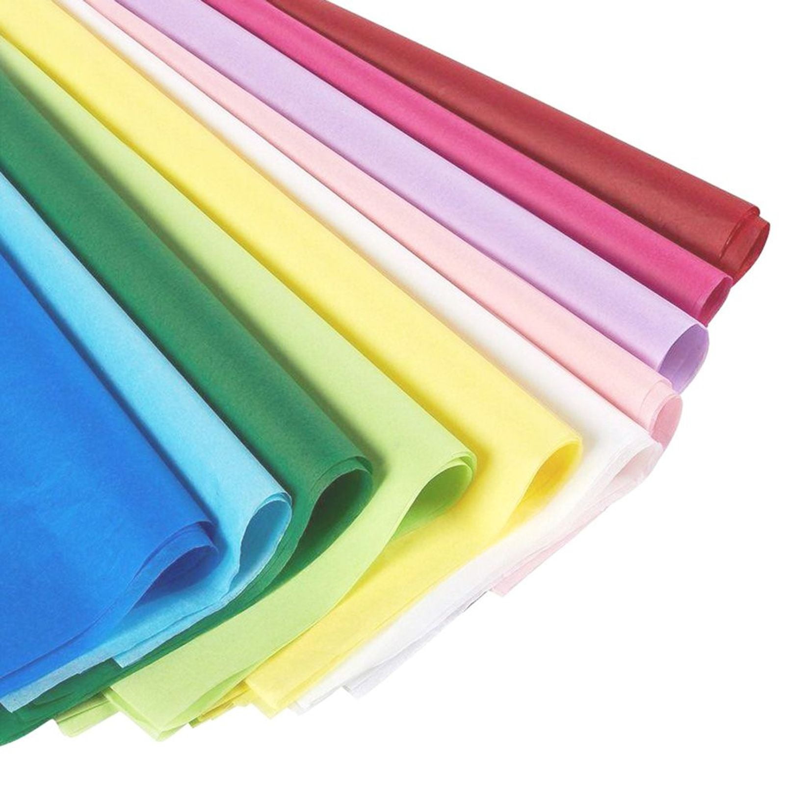 12x Arts & Crafts Colorful Crepe Paper Roll Wrapping Paper Supplies Home Décor 