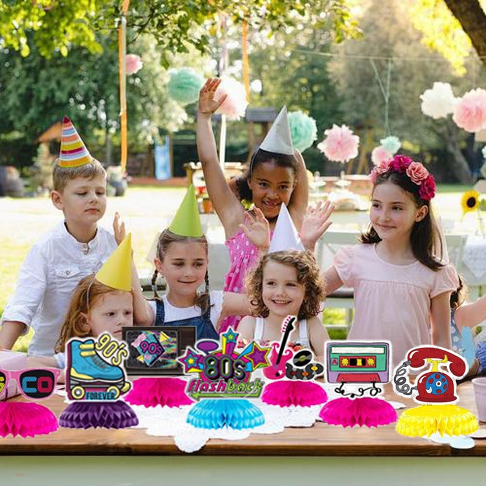 Centre De Table Anniversaire Déco De Table Rétro Années 90 - Lot De 9 Pièces (Style Hip-hop Vintage) Année 90