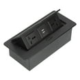 thumbnail image 2 of Caja de conexión de concentrador de regleta con dos tomas de corriente USB emergentes de mesa J29 para oficina en casa, 2 of 14