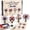 C, variant on America 250 Beaded Bouquet DIY Kit – Edition Patriotic Craft Collection, 4 Pack Patriotic Firework Flower Craft Set, 1776-2026 Independence Day Bead Bouquet Making Kit, America 250 Celebration Decor