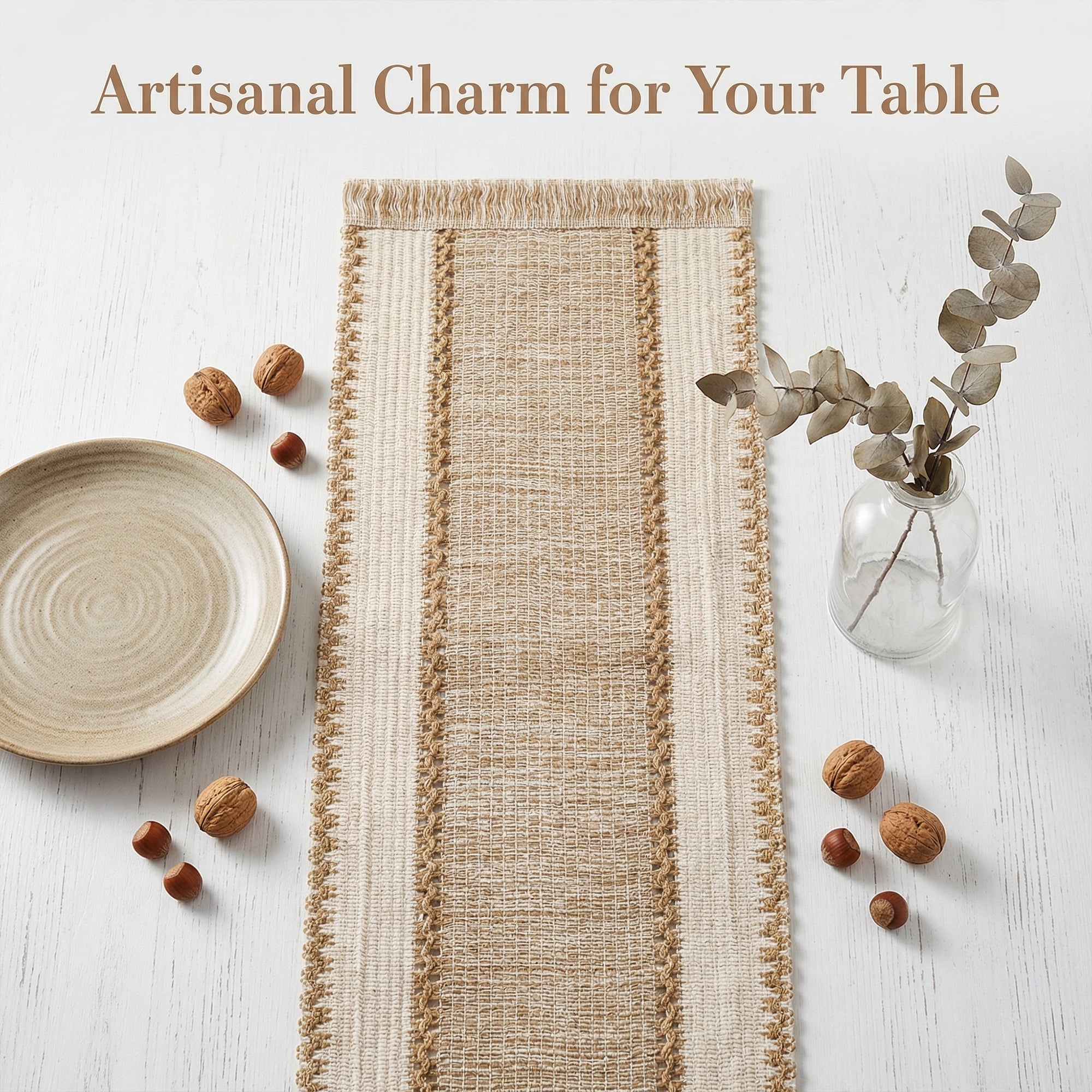 Unique Bargains Birthday Decorations Long Kitchen Runner with Tassel Coffee 11.8x70.9in