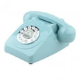 thumbnail image 5 of Guestbook, telephone Party,Retro Style Phone push button rotary,dial Vintage style Corded Phone home decor,desk Telephone Antique Old Fashioned Classic, Blue, 5 of 10