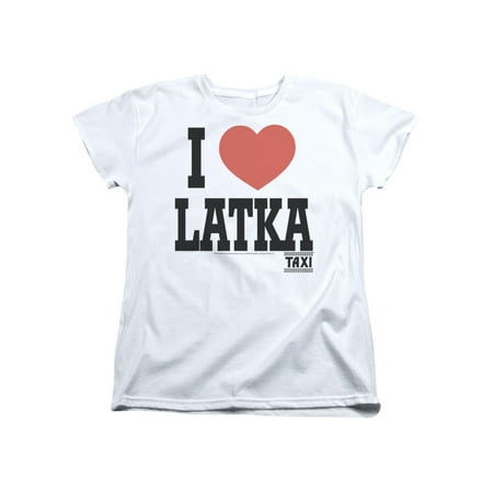 Taxi 1980's Comedy Sitcom TV Series I Heart Latka Gravas Women's T-Shirt
