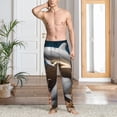 thumbnail image 2 of Pofeuu Coral Fish Dolphin Print Men's Pajama Pants, Soft Lounge Pajama Pants with big pockets for Men Plaid Pj Bottoms-XX-Large, 2 of 6