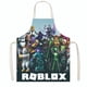 thumbnail image 4 of Roblox-delantal de dibujos animados para niños y adultos, bata sin mangas de lino y algodón, antiincrustante, antisalpicaduras de aceite, para el hogar y la cocina, 4 of 4