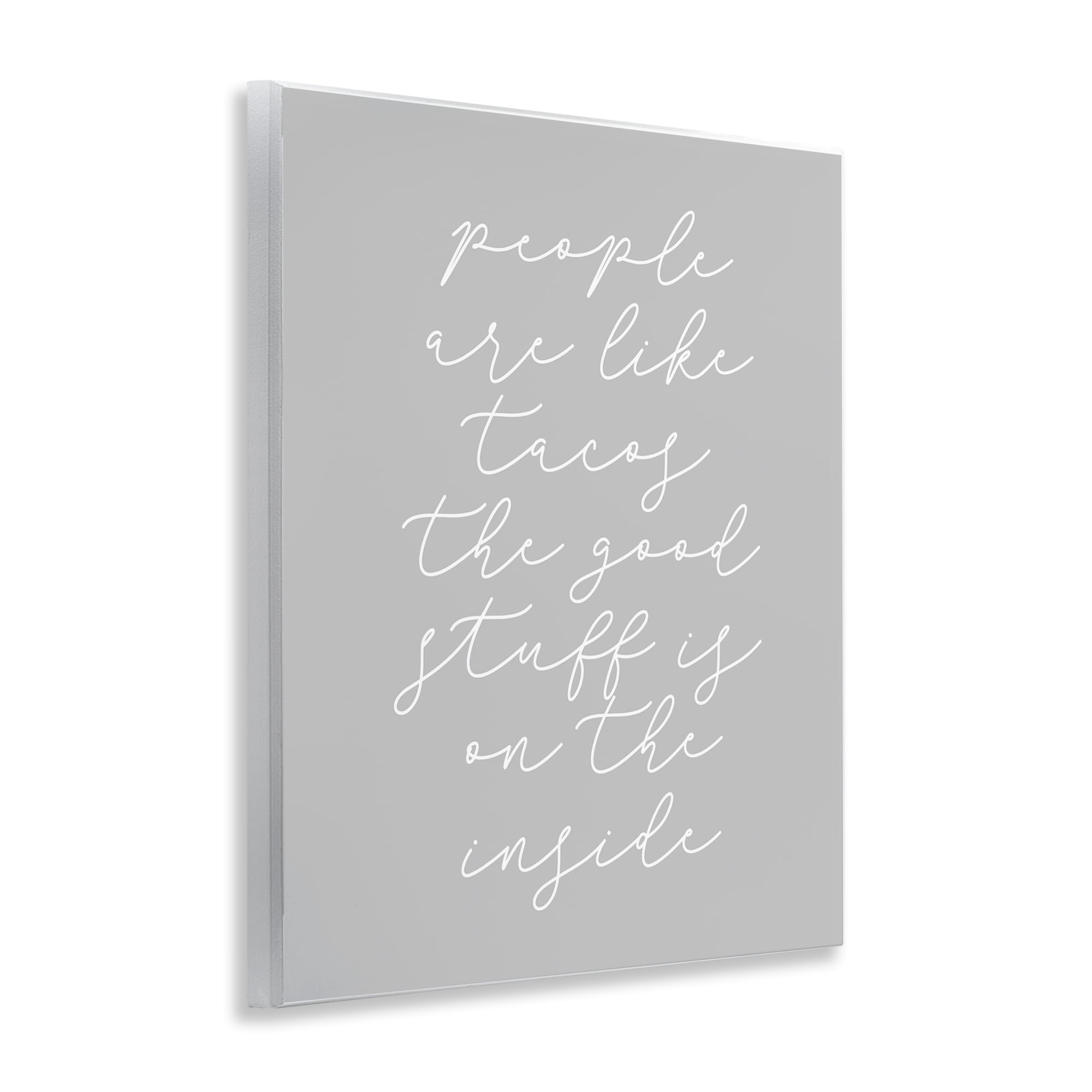 Stupell Industries People Like Tacos Text & Numbers Painting Unframed Art Print Wall Art, 11 x 14