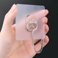 thumbnail image 4 of Less Than 5 Hooks Large Hook Strong Adhesive No Punching Kitchen Bathroom Transparent Adhesive Hook Strong Load Bearing, 4 of 4