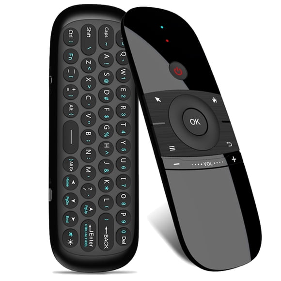 TFixol 2.4G Wireless Air Mouse Keyboard with Built-in Battery, Plug & Play, Anti-Shake Technology for Smart TVs, PCs, Android TV Boxes, Compatible with Windows, Mac, Linux
