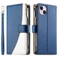 thumbnail image 4 of Funda cartera GANGXUN para iPhone 14 Plus , cuero PU con tarjetero, cremallera, correa de mano, soporte y protección 676°, 4 of 6