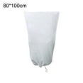 thumbnail image 2 of opvise Drawstring Winter Frost Cover Wide Application Non Woven Fabric Warm Plant Protection Cover Bag for Home 80*100cm, 2 of 8