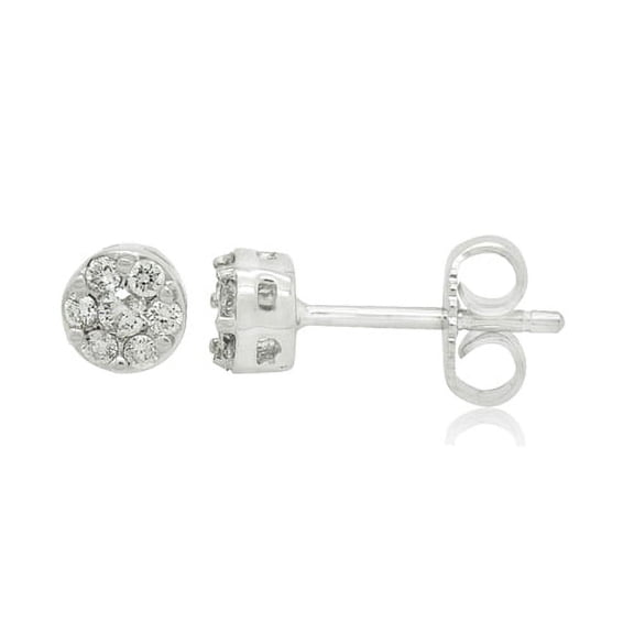 14K White Gold 0.50 CCTW Diamond Fashion Earring