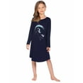 thumbnail image 6 of Arshiner Girls Nightgowns Long Sleeve Print Pajamas Nightdress for Kids Soft Sleep Wear Nighties, 6 of 9