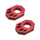 thumbnail image 4 of 1 par de bloques de eje trasero de motocicleta de cross de aleación de aluminio CNC para modificación de rueda trasera Rojo, 4 of 8