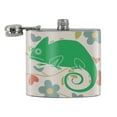 thumbnail image 2 of Chameleon Floral Wallpaper Stainless Steel 5oz Hip Drink Kidney Flask, 2 of 3