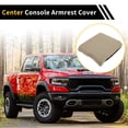 thumbnail image 3 of Unique Bargains Center Console Cover for Ford F-150 2015-2020 Microfiber Leather With Beige, 3 of 6