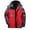 Red, variant on Men's Waterproof Jacket Winter Warm Windproof Coat with Fleece Lining Detachable Hood Ski Coats Plus Size Multi-Pockets for Outdoor