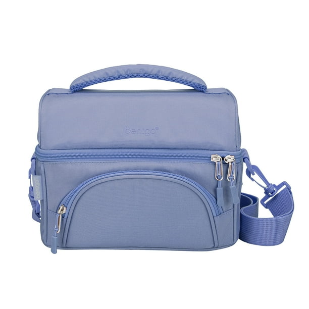 Bolsa de almuerzo Bentgo Deluxe, duradera, aislante y con bolsillos, color pizarra