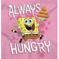 thumbnail image 2 of Funny SpongeBob Cartoon Always Hungry Women's Maternity T Shirt Tee Brisco Brands X, 2 of 3