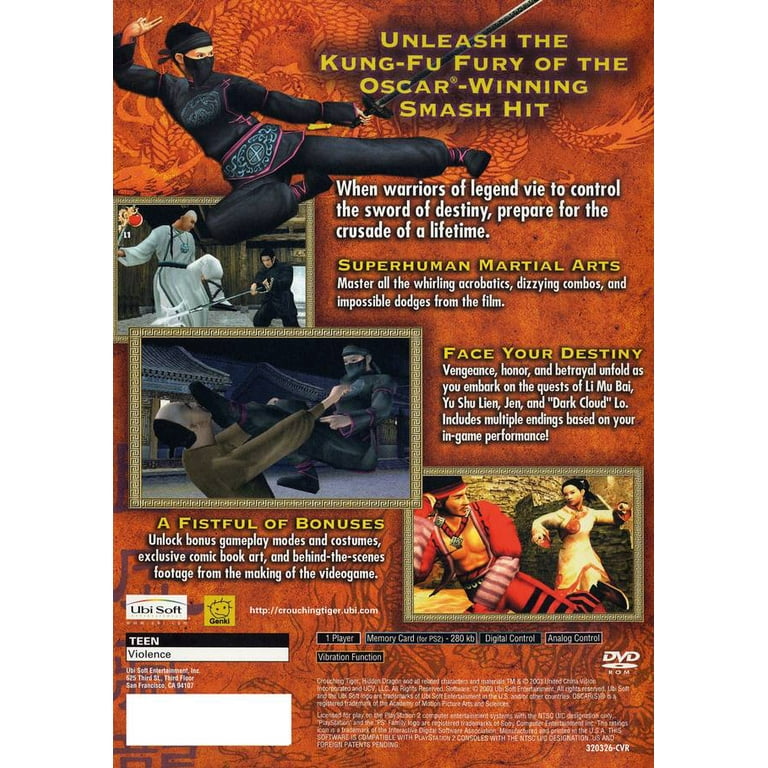 Crouching Tiger - Hidden Dragon - PlayStation 2 - Walmart.com