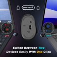 thumbnail image 2 of Wireless Mouse 6-key Function 2.4G Wireless Mouse Compact Ergonomic Silent Mouse Black, 2 of 7