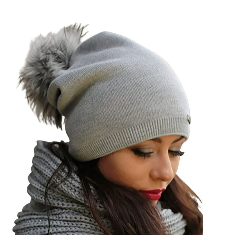 Women's Winter Autumn Hat Bobble I Women's Beany Knitted Winter