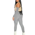 thumbnail image 5 of hirigin Women's Halter Bodycon Rompers, Sleeveless Solid Color Jumpsuit Pants with Arm Sleeves, 5 of 9