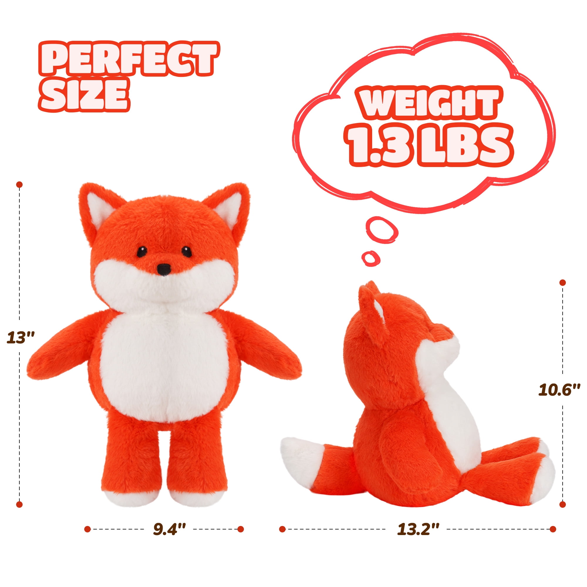 MaxKare Microwavable Heating Pad Heatable Stuffed Animal for Anxiety and Ache Relief, Bedtime, Adora(图5)