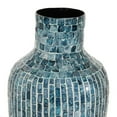 thumbnail image 5 of DecMode 16" Handmade Blue Mother of Pearl Shell Vase, 5 of 7