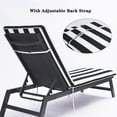 thumbnail image 5 of Canddidliike 2PCS Set Outdoor Lounge Chair Cushion Replacement Patio Funiture Seat Cushion Chaise Lounge Cushion, Black And White Stripes, 5 of 7