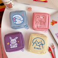 thumbnail image 3 of Portable Large Travel Cosmetic Pouch Cartoon Nylon Zippered Makeups Storage Bag, 3 of 5