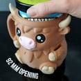 thumbnail image 5 of Aorsher Highland Cow Ice Cream Pint Holder, Insulated Popsicle & Beer Can Cooler Sleeve, Cute Cow Print Leak, Proof Cozy Cover with Handle, Perfect Gift for Highland Cow Lovers (1PC, Light Brown), 5 of 7