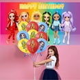 thumbnail image 2 of Rainbow High Dolls Themed Birthday Backdrop Banner - Hanging Wall Decor Tapestry for Party Celebrations, 2 of 5