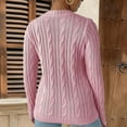 thumbnail image 6 of GUACER Pullover Sweaters for Women Strawberry Embroidered Cable Knit Cute Crewneck Long Sleeve Tops for Fall & Winter, 6 of 6