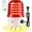 RED PRO(0-130dB,AC110V), variant on Industrial LED Rotating Warning Light, AC110V Amber Strobe Light for Public Emergency Alarms, Indoor/Outdoor Safety Siren with Volume Adjustment/Plug and Buzzer (Amber PRO(0-130dB,AC110V))