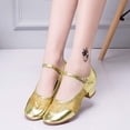 thumbnail image 4 of Femmes Dames Danse Rumba Valse Bal de Promo Danse de Salon Danse Latine Chaussures Simples, 4 of 9
